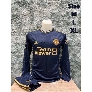 【ราคาพิเศษ】ชุดกีฬาฟุตบอลแขนยาว ตัวใหม่ล่าสุด เสื้อ+กางเกง ⚽🥇