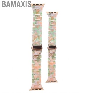 Bamaxis Watch Strap Fashion Resin Wristwatch Band Replacement Gift for IOS Pink Green