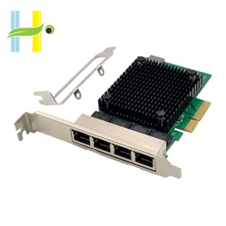 การ์ดเครือข่ายอีเธอร์เน็ต PCIE X4 2.5G Gigabit RTL8125B 4 พอร์ต