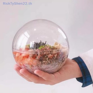 Ricktyshen ถ้วยใส่ขนมมูส พุดดิ้ง และสลัด แบบใส พร้อมฝาปิด ใช้แล้วทิ้ง 1 ชิ้น