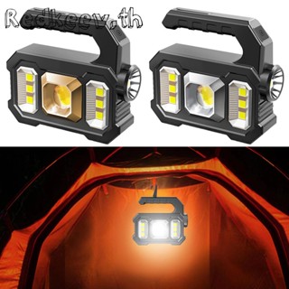 Redkeev™ ไฟฉาย LED+COB 300LM กันน้ํา พลังงานแสงอาทิตย์ สําหรับตั้งแคมป์