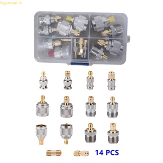 Best อะแดปเตอร์เชื่อมต่อโคแอกเชียล N เป็น BNC Coax N Type ตัวเมีย เป็น BNC ตัวเมีย RF 14 ชิ้น