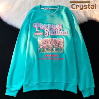 Crystal  เสื้อผ้าผู้ญิง แขนยาว เสื้อฮู้ด คลุมหญิง สไตล์เกาหลี แฟชั่น  ทันสมัย fashion สวย Chic A28J14Y 36Z230909