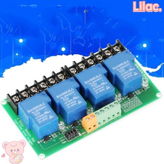 Lilac โมดูลรีเลย์ 4 ช่อง 30A 4 ช่อง ทริกเกอร์ระดับ DC 12V