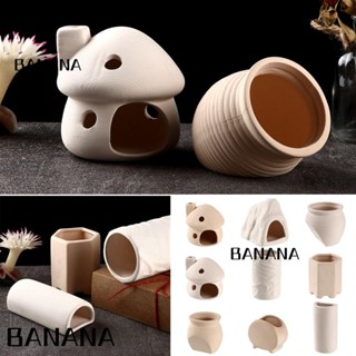 Banana1 เครื่องปั้นดินเผา รูปถังเพาะพันธุ์ เครื่องประดับ สําหรับบ้าน ออฟฟิศ