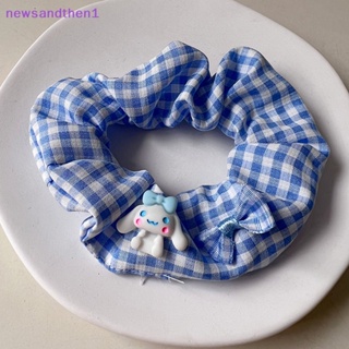 Newsandthen1 ยางรัดผม ขนาดใหญ่ ลายการ์ตูนอนิเมะ Sanrio Cinnamoroll น่ารัก สําหรับเด็กผู้หญิง