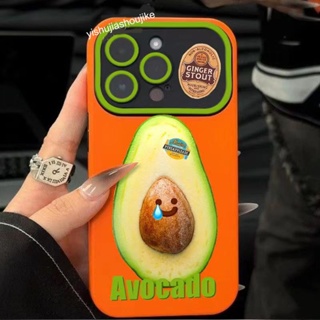 ใหม่ เคสโทรศัพท์มือถือนิ่ม ลายอะโวคาโด้ สําหรับ Apple Iphone 14promax 13pro 12 11 7p