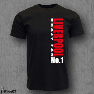 GILDAN ขายดี เสื้อยืดผ้าฝ้าย 100% พิมพ์ลาย Liverpool Carzy Fan StretchableNo.1 พลัสไซซ์ สําหรับผู้ชาย XQ 472271