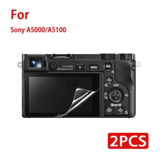 2 ชิ้น ฟิล์มกระจกนิรภัยกันรอยหน้าจอกล้อง สําหรับ For Sony A5000 A5100