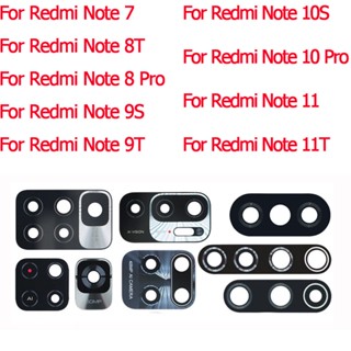 กระจกเลนส์กล้องด้านหลัง พร้อมสติกเกอร์ สําหรับ Xiaomi Redmi Note 11 7 7Pro 8 8T 9S 9 10 Note10 Note10S 5G 10t Pro Max