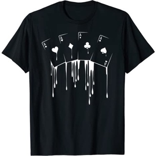 Baju Kaos เสื้อยืดแขนสั้น ผ้าฝ้าย 100% พิมพ์ลายโป๊กเกอร์ Texas HoldEm Night Tournament แฟชั่น สําหรับผู้ชาย และผู้หญิง