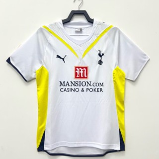 เสื้อกีฬาแขนสั้น ลายทีมชาติฟุตบอล Tottenham Hotspur 2009-2010 ชุดเหย้า สไตล์เรโทร แห้งเร็ว ไซซ์ S-XXL สําหรับผู้ชาย