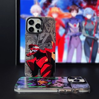 เคสโทรศัพท์มือถือ ซิลิโคนนิ่ม Tpu ใส กันกระแทก ลายการ์ตูนอนิเมะ Neon Genesis Evangelion สําหรับ iphone 14 13 Pro Max 12 11