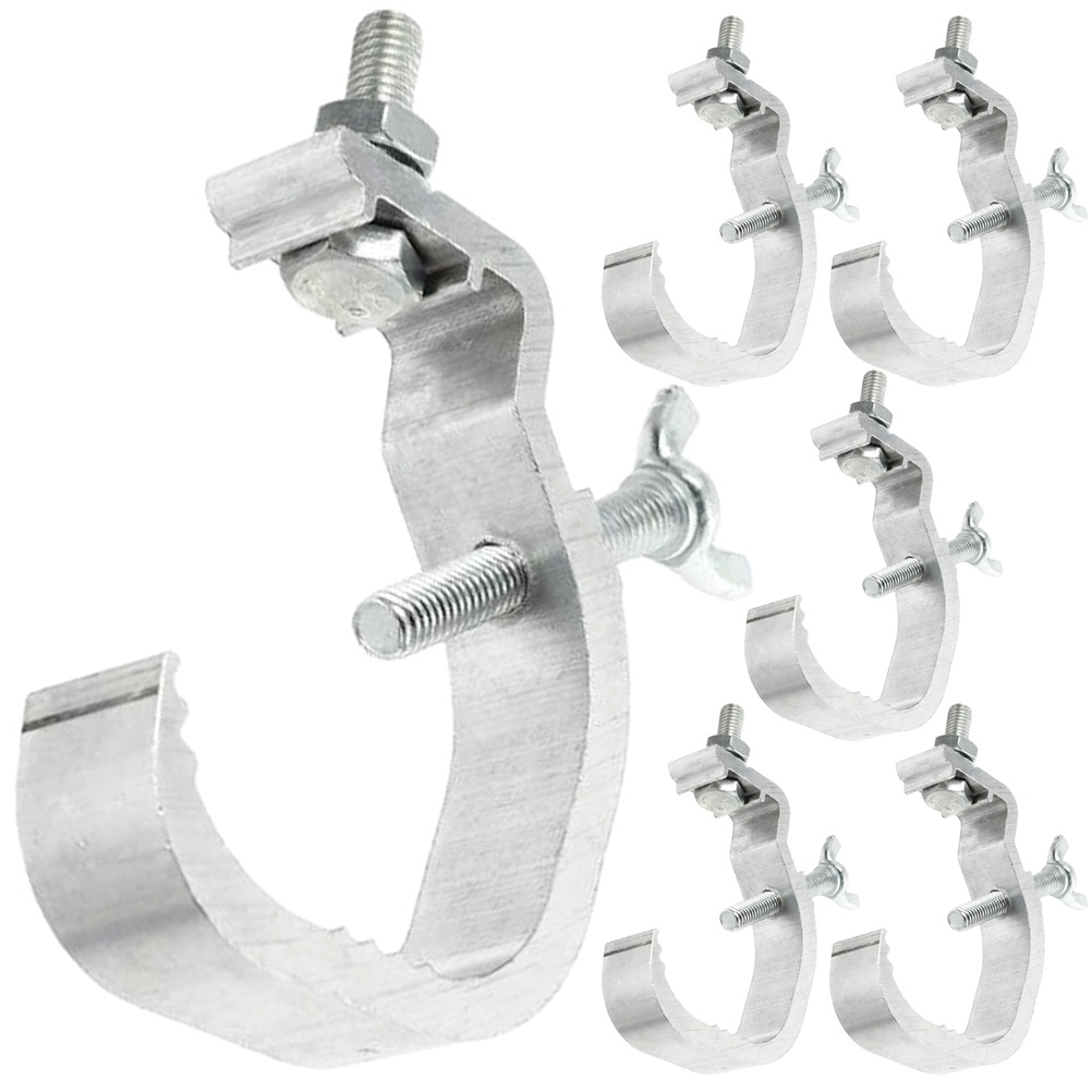 Heavy Duty Clamps Stage Light Hook Strobe Lighting Truss Metal 6 ชิ้น,