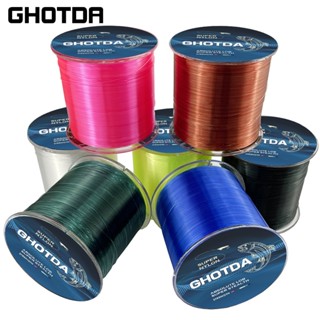 Ghotda สายเบ็ดตกปลาไนล่อน 100% 500 ม. 1000 ม. 7 สี