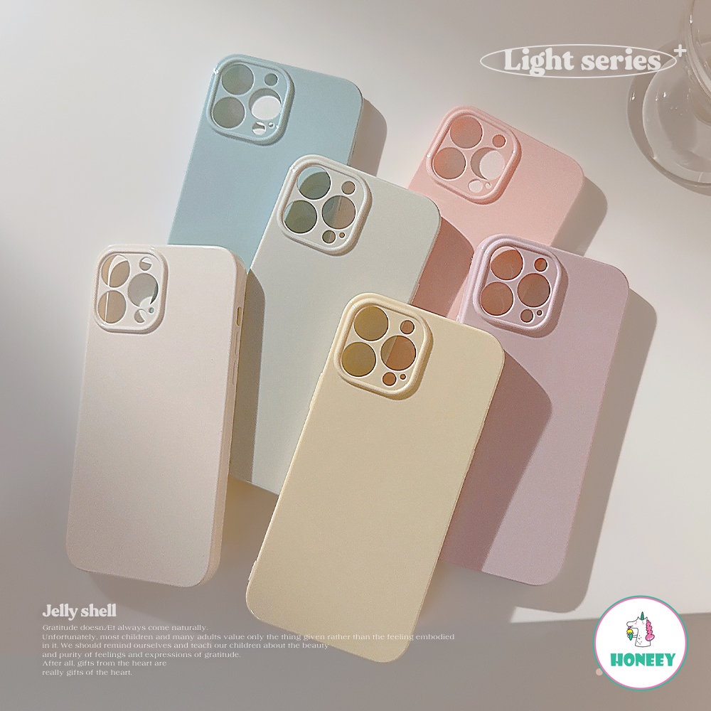 เคสโทรศัพท์มือถือเจลลี่ สีมาการอง สีเหลือง ม่วง ชมพู แวววาว สําหรับ Iphone 11 12 Promax 14 Plus 13 15 Pro Max