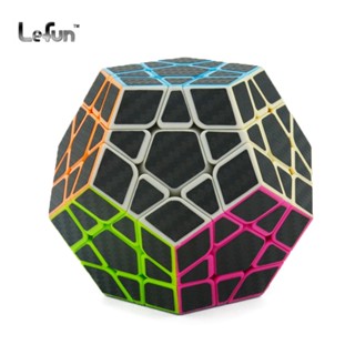 Lefun สติกเกอร์คาร์บอนไฟเบอร์ 3x3 Megaminx สําหรับติดตกแต่ง