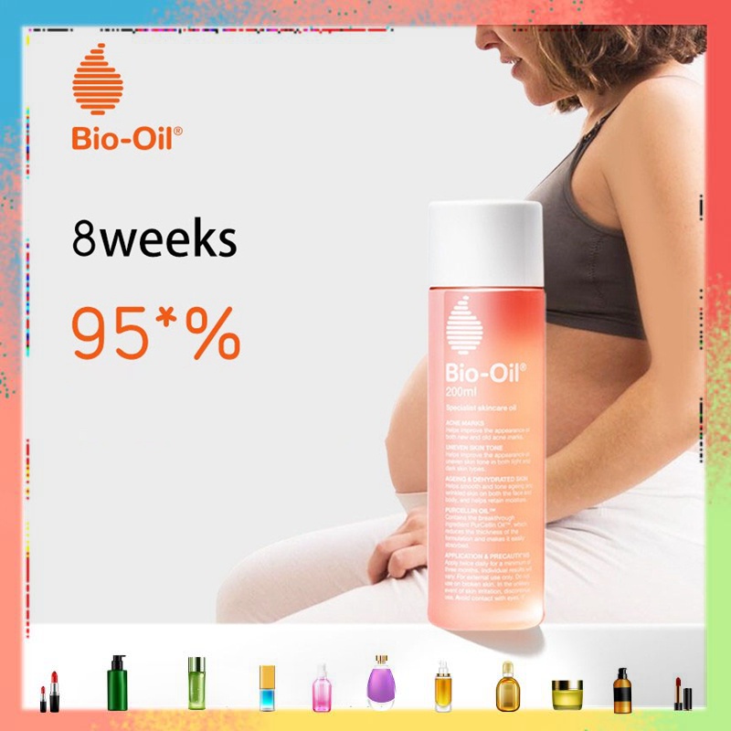 Bio Oil 200ml ผลิตภัณฑ์ที่ช่วยในการปกป้องผิวแห้ง ลดเลือนรอยแผลเป็น ผิวแตกลาย สีผิวไม่สม่ำเสมอ Bio oil(ไบโอออย)