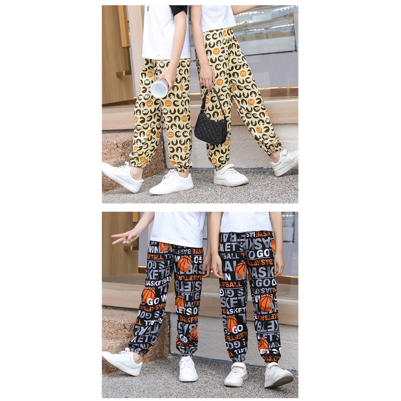 【YAOEENH】ชุดนอนกางเกงลําลอง ผ้าฝ้าย และผ้าเรยอน ป้องกันยุง ขนาดเล็ก กลาง และเล็ก ขนาด 90-150 ซม. สําหรับเด็กผู้ชาย และเด็กผู้หญิง