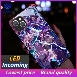 Mg เคสโทรศัพท์มือถือ มีไฟ LED สําหรับ iPhone 14Promax 14plus 13Promax 12ProMax 7plus 8plus XR XS X XSMAX 11ProMax 11pro