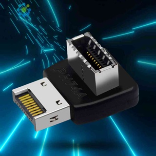 อะแดปเตอร์แปลง USB 3.1 Type E 90 องศา สําหรับเมนบอร์ด PC [Hidduck.th]