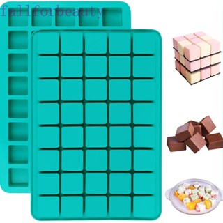 FALLFORBEAUTY Silicone Ice Cube Mold Tray Bakeware Chocolate Mould for Truffles Gummy Jelly 40 Cavity Decorating Caramel Square Ice Cube Tray Baking Tools/Multicolor