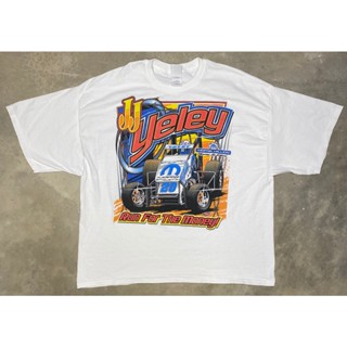 วินเทจ 2003 เจเจ เสื้อยืด ลาย Yeley Tony Stewart Racing USAC Mopar Million at Eldora Dirt Racing Event Tee - 3XL