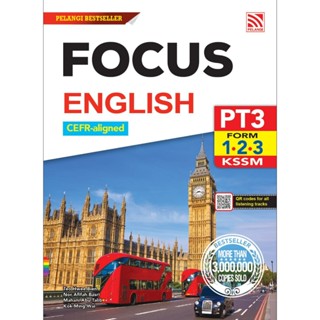 หนังสือติวมัธยมปลาย Focus PT3 2022 English ติวเข้มอังกฤษ ม.4-6