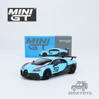 โมเดลรถยนต์ MINI GT 1:64 Bugatti Chiron Pur Sport Grand Prix LHD Diecast