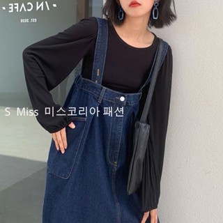 Plus size denim overalls womens summer Korean style loose and thin wide leg pants for girls to wear