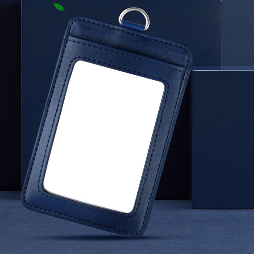 Uumir ID Lanyard ชื่อแท็กหนังแท้อุปกรณ์สํานักงานขายร้อน Key Chain - รูปที่ 4