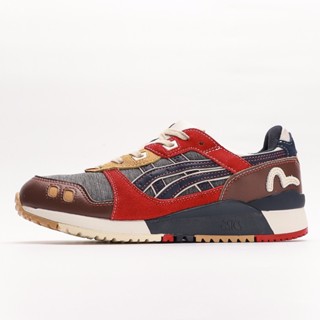 Evisu x Lyte III 3 รองเท้ากีฬา รองเท้าวิ่งลําลอง สไตล์คลาสสิก เรโทร สําหรับผู้ชาย ผู้หญิง