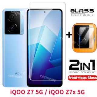 Iqoo Z7 Z7x 5G ฟิล์มกระจกนิรภัยกันรอยหน้าจอ เลนส์กล้อง ด้านหลัง สําหรับ iQOO Z7 Z7x Z 7 X 7Z iQOOZ7X iQOOZ7 5G