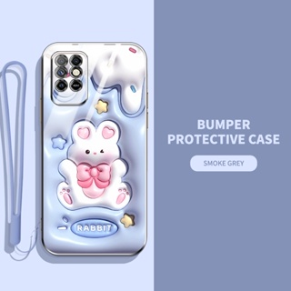 เคสโทรศัพท์มือถือ ป้องกันกล้อง ทรงสี่เหลี่ยม ลายการ์ตูนน่ารัก 3D หรูหรา สําหรับ Infinix Note 8 8i X692 X683 X683B