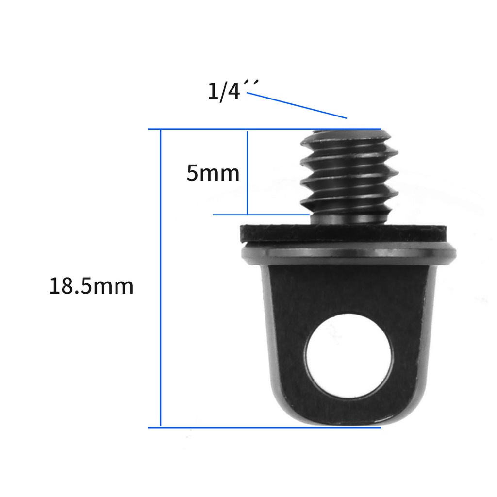 Feichao อะแดปเตอร์สกรูกล้อง 1/4-20 นิ้ว 3/8 นิ้ว 1/4 นิ้ว D Ring สําหรับสายคล้องไหล่ คอ DSLR ถ่ายภาพสตูดิโอ