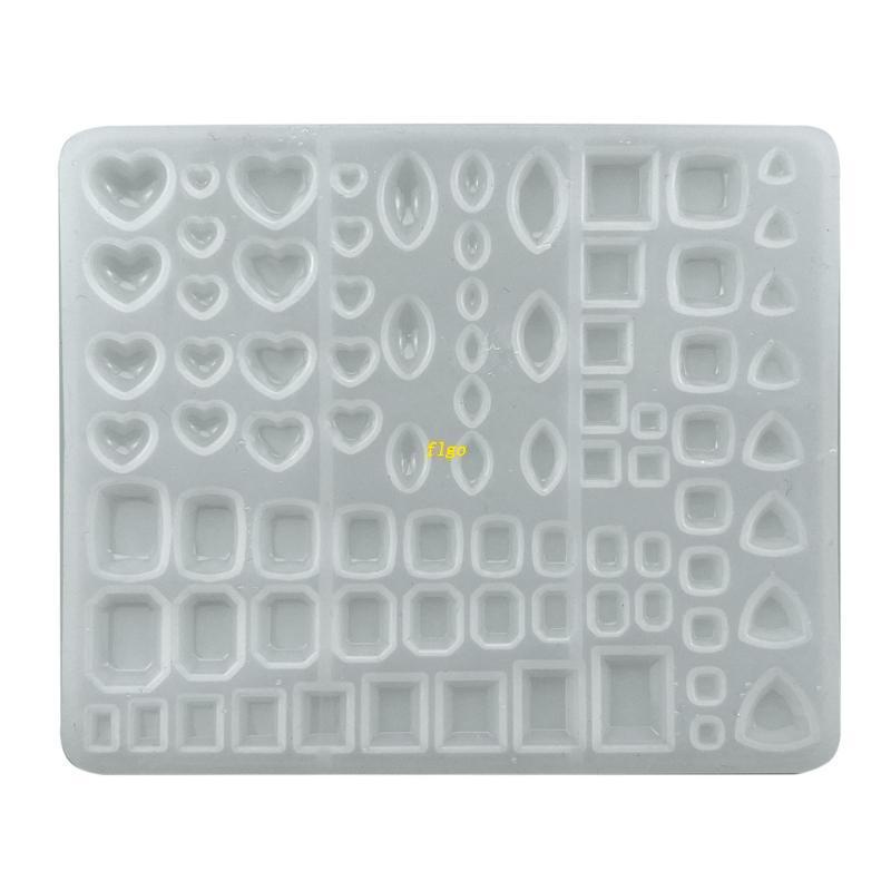 Flgo แม่พิมพ์ซิลิโคนเรซิ่น อีพ็อกซี่ รูปหัวใจ ขนาดเล็ก สําหรับทําเครื่องประดับ DIY