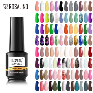 Rosalind แฟชั่นใหม่ ยาทาเล็บเจล เคลือบเงา ไฮบริด UV Led เจล ยาทาเล็บ ติดทนนาน การออกแบบเล็บเจล