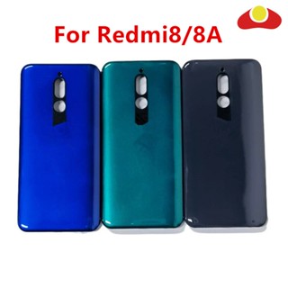 เคส สําหรับ Xiaomi Redmi 8 8A 6.22 Redmi8A&amp;quot; ฝาครอบแบตเตอรี่ด้านหลัง แบบพลาสติก และปุ่มด้านข้าง แบบเปลี่ยน สําหรับซ่อมแซมโทรศัพท์