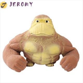 Jeromy ของเล่นบีบสกุชชี่ลิง แบบยืดหยุ่น คลายเครียด สําหรับเด็ก และผู้ใหญ่