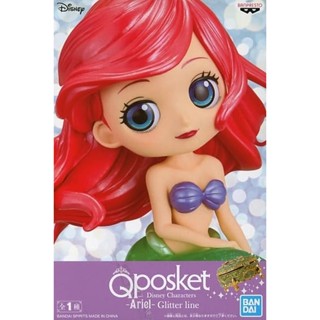 Ariel - Glitter Line ของแท้ JP - Q Posket Banpresto [โมเดล Disney]