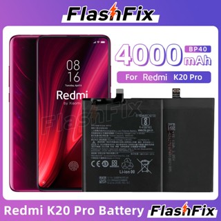 FlashFix For Xiaomi Redmi K20 Pro High Quality Cell Phone Replacement Battery BP40 4000mAh