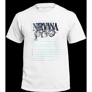 เสื้อยืดผ้าฝ้าย 100% พิมพ์ลายกราฟิก NIRVANA BAND GILDAN UNISEX