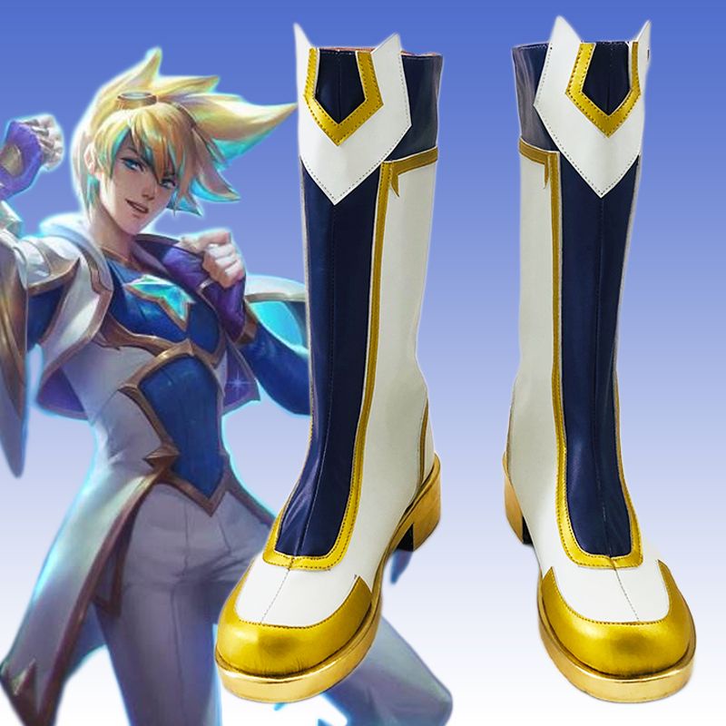 LOL Star Guardian Ezreal The Prodigal Explorer Games ปรับแต่งรองเท้าคอสเพลย์