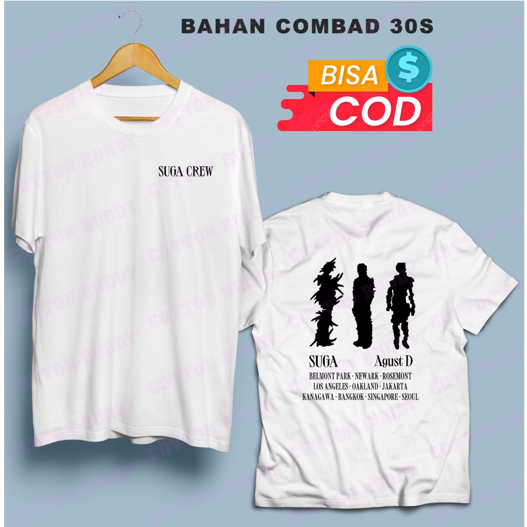 SUGA CREW CONCERT SUGA D-DAY WORLD TOUR AGUST D เสื้อยืด