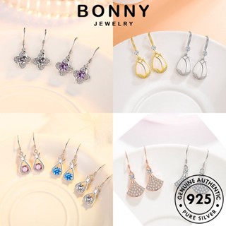 BONNY JEWELRY หนีบ แฟชั่น แท้ เครื่องประดับ Silver เครื่องประดับ ไข่มุก ตุ้มหู เกาหลี เพชร เงิน ต่างหู ต้นฉบับ 925 ห่วง มอยส์ซาไนท์ ผู้หญิง M007