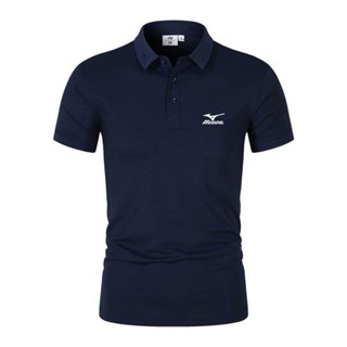 Mizuno เสื้อโปโล แขนสั้น สไตล์นักธุรกิจ ฤดูร้อน สําหรับผู้ชาย ไซซ์ M-4Xl 6008