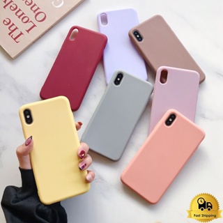 (สไตล์และสีแบบสุ่ม)  สำหรับเคสไอโฟน สำหรับไอโฟน 11 12 13 Pro Max mini 6 6S 7 8 plus X XS MAX XR SE โปร่งใส TPU Macaron