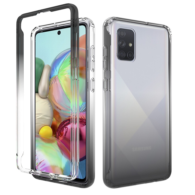 2in1 เคสป้องกันโทรศัพท์มือถือ แบบใส กันกระแทก 360 องศา สําหรับ Samsung Galaxy Wide 4 A51 A71 A31 A50s A50 A30 A20 A30s A21s A10s A20s 4G 5G