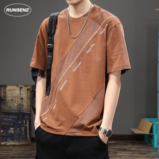 เสื้อยืดลําลอง คอกลม แขนสั้น ผ้าฝ้าย ทรงหลวม พลัสไซซ์ พรีเมี่ยม สําหรับผู้ชาย ไซซ์ M-8XL