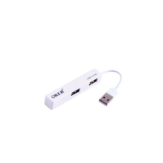 USB 2.0 4 PORTS HUB OKER H-408 WHITE